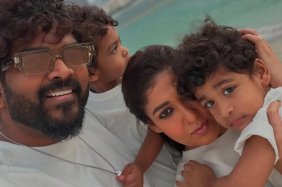 நடுக்கடலில் புத்தாண்டு கொண்டாடிய நயன்தாரா!