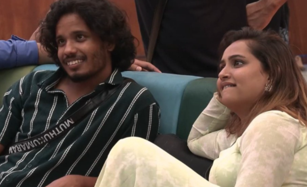 ஜாக்குலின் – முத்துக்குமரன் இடையே காதலா! குண்டை தூக்கி போட்ட சாச்சனா..