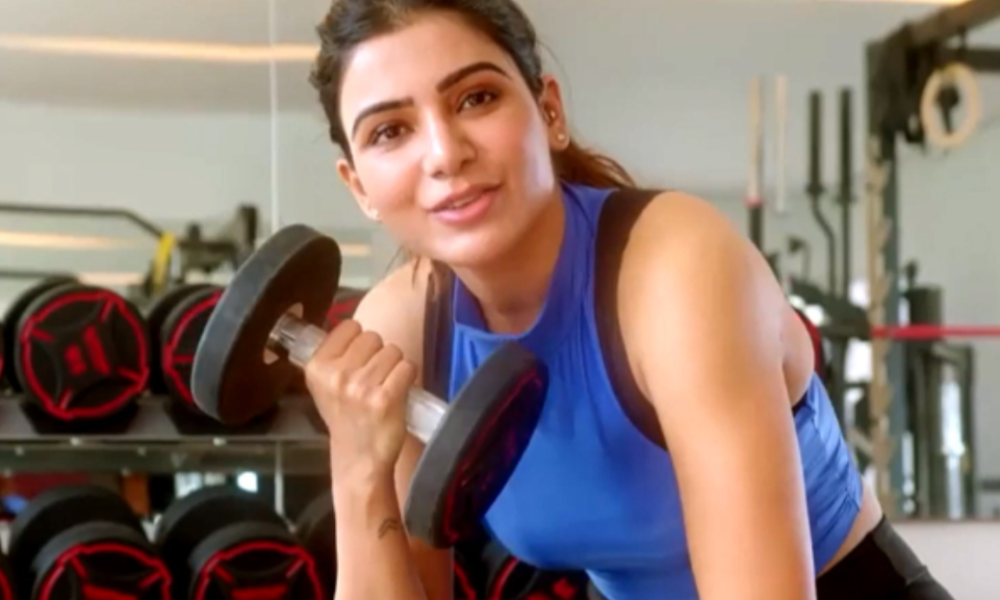 நடிகை சமந்தா 110 கிலோ எடையை அசால்டாக தூக்கும் வீடியோ..