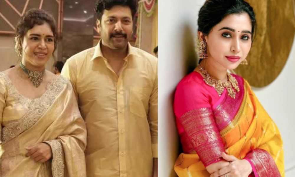 பாடகியுடன் திருமணத்திற்கு வந்த ரவி மோகன்: ஆர்த்திக்கு ஆதரவாக குஷ்பூ, ராதிகா!