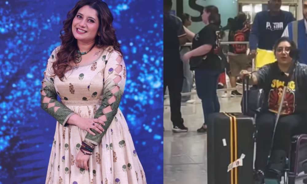 நடக்க முடியாத பிரியங்கா… ஏர்போர்ட்டில் எப்படி வந்துள்ளார் பாருங்க..