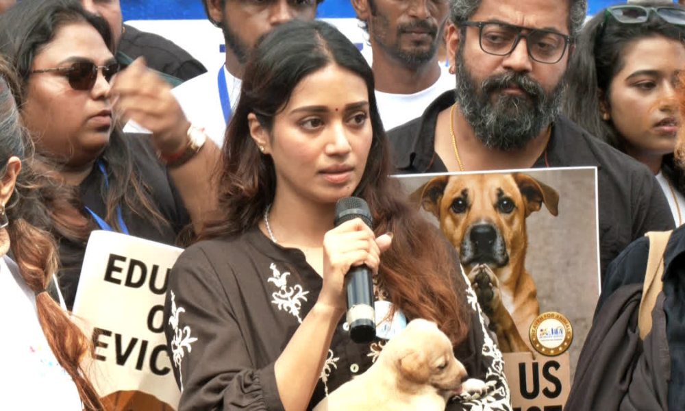 “Nivetha Pethuraj Bold Speech! 🐶 தெருநாய்கள் மீது பெரிய கருத்து!
