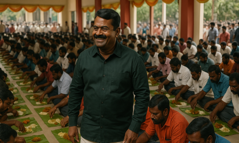 🎉 சீமான் பிறந்தநாள் கொண்டாட்டம் — 3000 பேருக்கு அறுசுவை விருந்து!