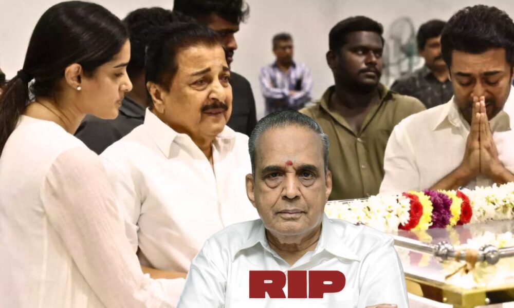 “சூர்யா கண்கலங்கிய தருணம் 😢💐 AVM சரவணனுக்கு இறுதி அஞ்சலி”