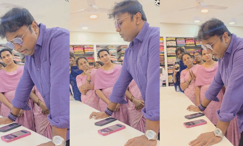 🎶 துணிக்கடையில் இசை மழை! ‘கும்கி’ பாடலை பாடி ஊழியர்களை மகிழ்வித்த டி. இமான்